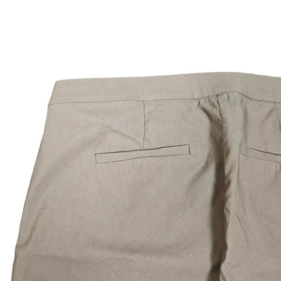 Violets & Roses Tinsley Slim Straight Tan Knit Pull-On Elastic‎ Pants Size 16w - Picture 8 of 9